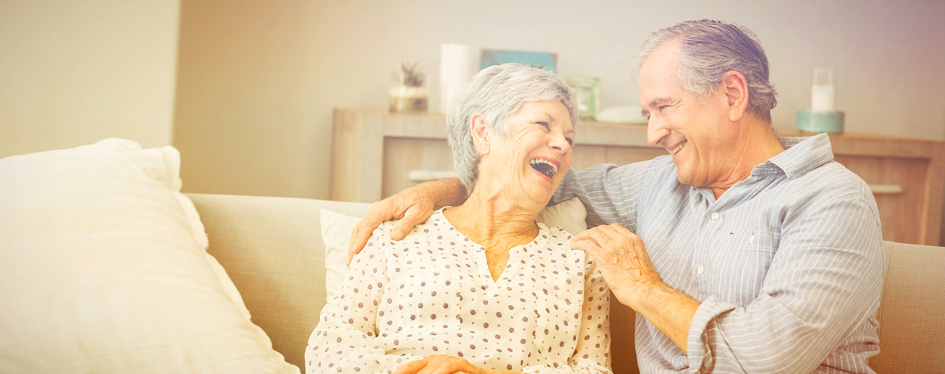 a happy senior couple