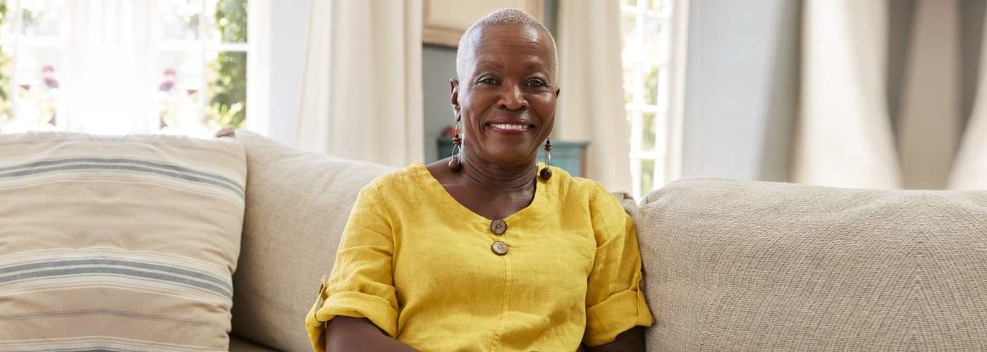 senior woman smiling